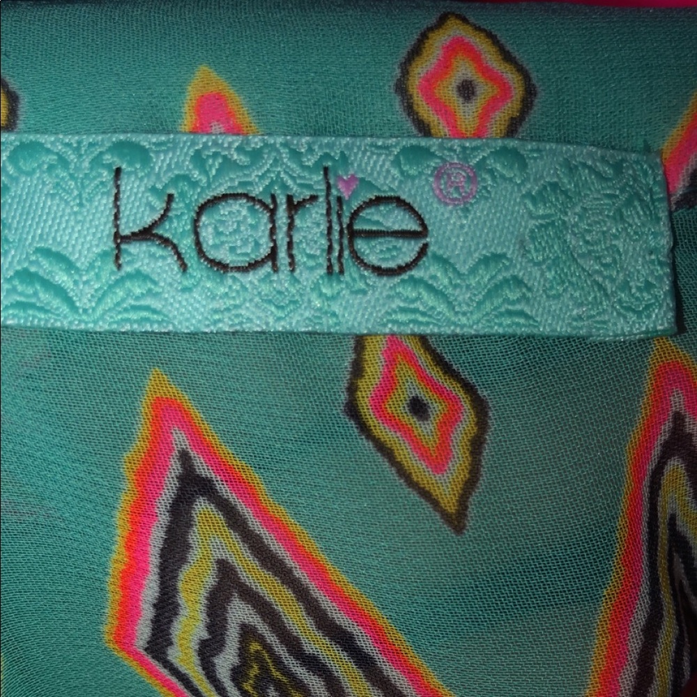 Turquoise blouse - Picture 4 of 4